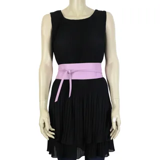 Taillengürtel "Klecks", Damen, Gr. onesize, lila (flieder), Leder, COLLEZIONE ALESSANDRO, unifarben, Basic, Gürtel, aus Rindsleder, Made in Italy
