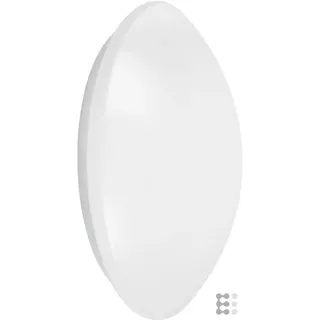 LEDVANCE Außenwandleuchte Kunststoff, Metall, Stahl 400 x 120 mm inkl. Bewegungsmelder weiß
