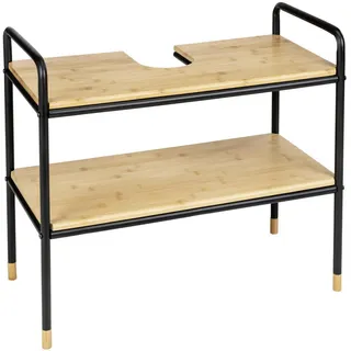 Wenko Waschbeckenunterschrank Loft, 70 x 60 x 33,5 cm, Bambusplatte WENKO