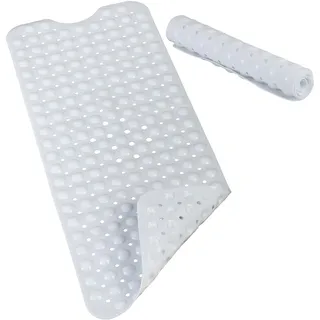 Relaxdays Badewannenmatte XXL Wanneneinlage Weiß