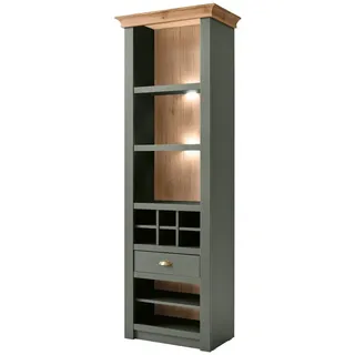furn.design Fächerschrank Norwich Weinregal 68 x 45 x 207 cm Grün