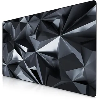 Titanwolf XXXL Übergröße Mauspad 1200x600mm, Gaming Mousepad Groß,120x60 cm Tischunterlage Large Size, verbessert Präzision und Geschwindigkeit XXXL, für Logitech Maus und Tastatur, Black Crystal