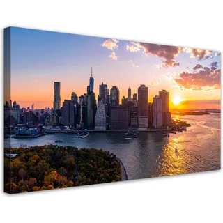 Leinwandbild New York City Skyline Landschaft 100x50