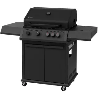 tepro 4+1 Brenner Gasgrill Riverbank – 4 Brenner Gasgrill mit Infrarot Keramik Seitenbrenner