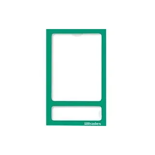 Ultradex Fotorahmen, magnetisch, transparente PET-Folie, für Fotos im Format 60 x 80 mm, grün, 5 Stück
