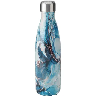 lifetime brands europe limited S'well Original Trinkflasche Ocean Marble 500ml Vakuumisolierte Trinkflasche hält Getränke kalt und heiß - BPA-freie Edelstahl Trinkflasche für unterwegs