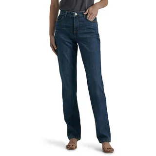 Lee Damen Monroe, Übergröße, Sofort Schlank, Klassisch, Entspannte Passform, Gerades Bein Jeans, Ellis, 54 DE Petite - 50 Petite