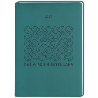 Grafik-Werkstatt Terminplaner Lederlook 2027 Petrol