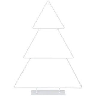Weihnachtsbaum Metall Weiß 41cm Skandi Deko modern