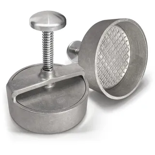 Adelmann XL Profi-Burgerpresse, Hamburgerpresse, Durchmesser 125 mm, Patty-Auswerfer aus Aluminium, Antihaftbeschichtung, Presse aus Aluminiumguss für perfekte Burger, Hamburger, Pattie Maker