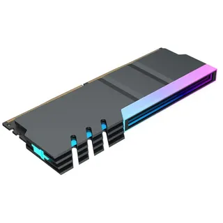 Orolotay Computer DDR4 DDR5 5V ARGB Sync Speicher Radiator PC RGB Bunt RAM KüHlköRper KüHler Cooling Shim Armor Schwarz