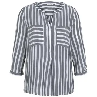 Tom Tailor Hemd Offwhite Navy Vertical Stripe 40