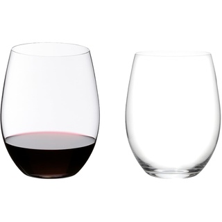 RIEDEL 0414/0 O Wine Tumbler Cabernet/Merlot, 2-teiliges Rotweinglas Set, Kristallglas