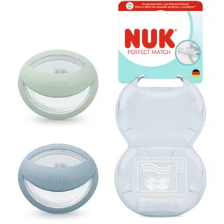NUK 10175336 Baby-Schnuller Grün Blau