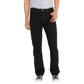 Levi's Herren 501 Original Fit Jeans, Stonewashed Black, 32W / 32L