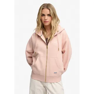 Superdry Luxe Casual Kapuzensweatjacke Rosa L