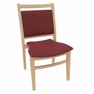 einrichtungsdesign24 Esszimmerstuhl André Kunstleder rot