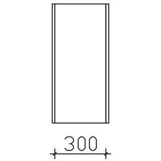 Pelipal Serie 6040 Wandschrank OKT053033, B:300, H:700, T:330mm OKT053033
