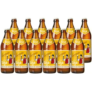 Lauterbacher Natur Weizen 0,5l - Bayerisches, naturtrübes Weizenbier, traditionelles Hefeweizen (12 x 0,5l)