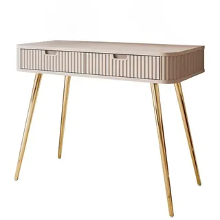 Lookway Konsolentisch Konsole ZAIRA T103, gerillte Front beige