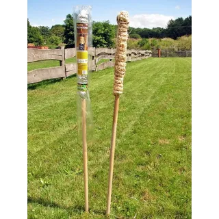 Gartenfackel Holz Leucht Flamme Fackeln Garten Beleuchtung 120CM Ökologisch