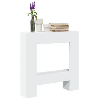 vidaXL Kaminumrandung Weiß 81x18x82 cm Holzwerkstoff