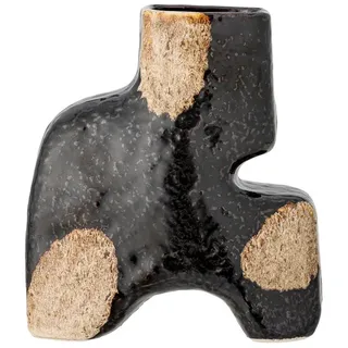 Bloomingville Ollia Vase, Schwarz, Steingut