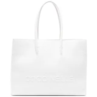 Coccinelle Myrtha Maxi Logo | Shopper in weiß