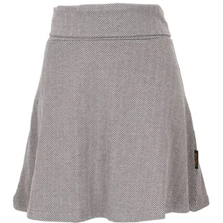 Guru-Shop Minirock Minirock aus Bio-Baumwolle, Boho Tellerrock,.. alternative Bekleidung grau M