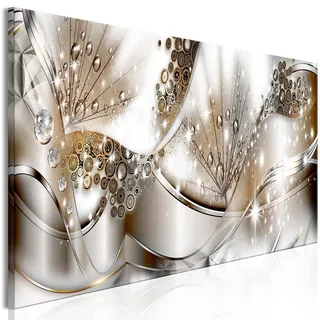 murando Acrylglasbild Abstrakt 120x40 cm 1 Teilig Wandbild auf Acryl Glasbilder Kunstdruck Moderne Acrylglas Platte Wanddekoration Geschenke Heimdekoration Glasbild Pusteblume Blumen Ornament Diamant