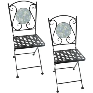 Hti-Living Celia Petunien Gartenstuhl 35 x 37 x 89 cm mehrfarbig 2 St.