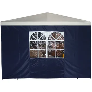 DEGAMO Seitenwand für Pavillon 3x1,9 m  Blau