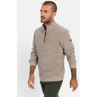 camel active Rundhalspullover aus einem Baumwollmix Pullover_Rundhalspullover braun 3XL