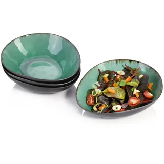 sänger Salatschalen Set Palm Beach Grün/Türkis 4-tlg.