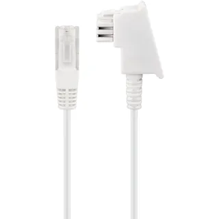 goobay 60672 Telefonkabel, 10 m weiß, (60672)
