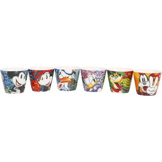 Mickey Mouse - Disney Tasse - Mickey and Friends - 6er Set Espresso Tassen - multicolor  - Lizenzierter Fanartikel - Standard