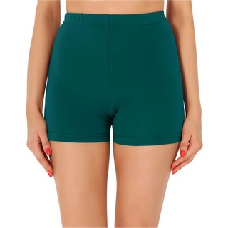 Merry Style Leggings Damen Shorts Radlerhose Unterhose kurze Hose Boxershorts MS10-358 (1-tlg) aus Baumwolle grün