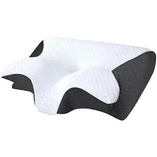 TETGSET Curo Sleep Kissen, 2026 Neu Curo Sleep Kissen Original, Ergonomisches OrthopäDisches Nackenkissen Aus Memory-Schaum, Bietet UnterstüTzung FüR Seiten-, RüCken- und Bauchlage (Schwarz)