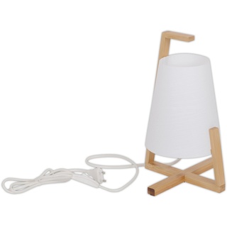 näve Tischleuchte Shoji, ohne Leuchtmittel, excl.E14 max. 40W,Material: Bambus, Kunststoff,Farbe: weiß, natur weiß