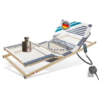 Matratzen Perfekt Elektrischer Lattenrost 80x200 cm - 44 Leisten, 7 Zonen, Notabsenkung, Höchster Komfort