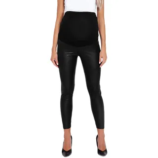 Selente Mummy Love Damen Lange Umstandshose/Umstandsleggins/Umstandstreggins (Made in EU) für die Schwangerschaft mit Bauchband - S-M