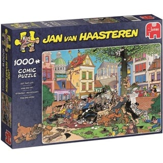 Jumbo Spiele 19056 Jan van Haasteren Fang die Katze! 1000 Teile Puzzle