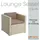 Polyrattan Loungesessel 70 x 69 x 63 beige