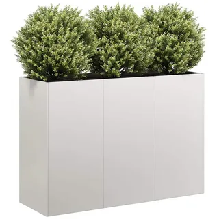 vidaXL Pflanzkübel 120 x 40 x 80 cm Weiß