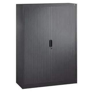 C+P Omnispace Rollladenschrank 120 x 42 x 166 cm schwarz