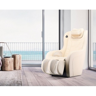 HOME DELUXE Massagesessel ALLEGRIA, 3D Massagestärke, inkl. Heizfunktion, inkl. Bluetooth Lautsprecher beige|braun
