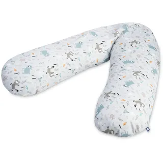 Julius Zöllner Stillkissen Jersey 190 Smart Friends grau, B:25cm H:15cm L:190cm, Baumwolle, Funktionskissen