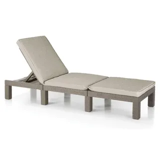 ALLIBERT Daytona Sonnenliege 195 x 65 x 22 cm cappuccino