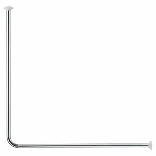 KLEINE WOLKE Duschvorhangstange Quattro 75 x 170 cm silber