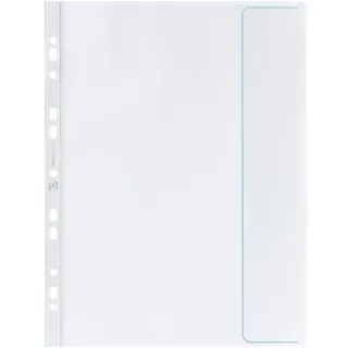 Oxford Prospekthüllen DIN A4 transparent genarbt 0,09 mm, 10 St.